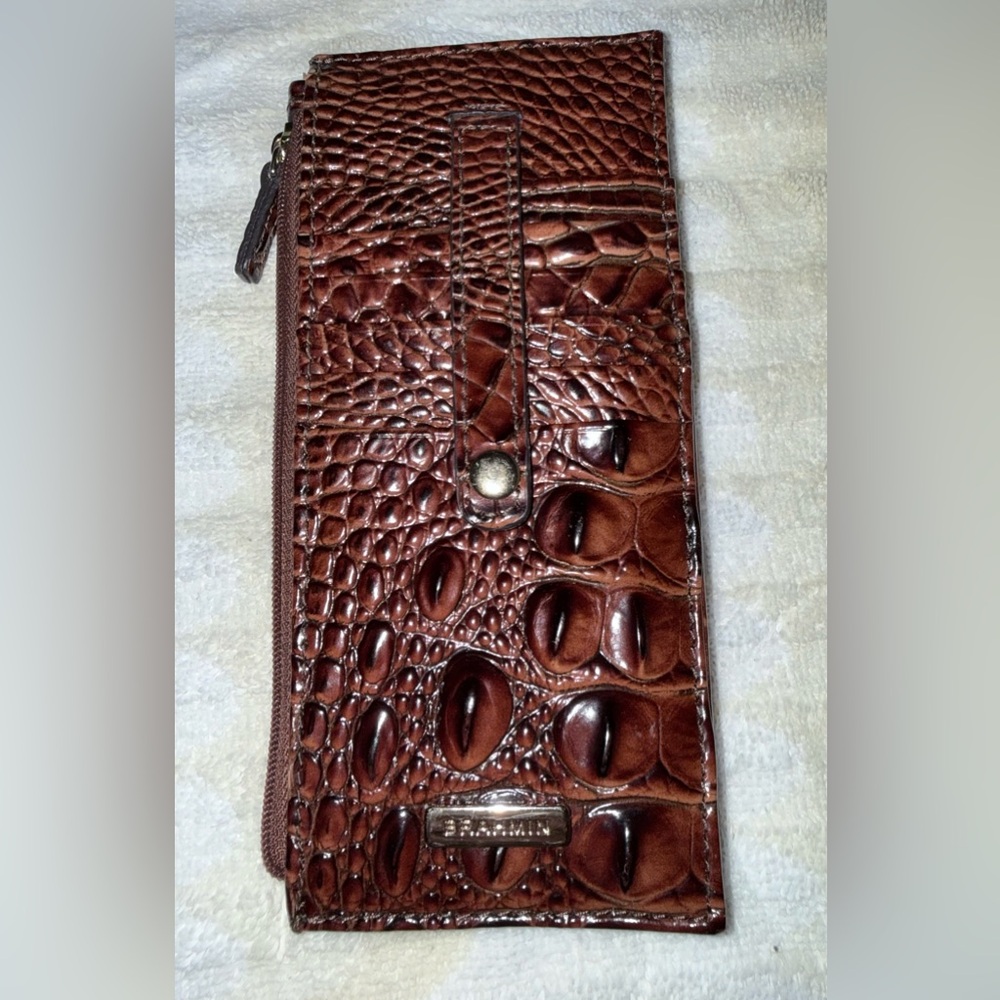 Brahmin Gold Accent Crocodile Embossed Accessory